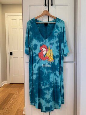 Torrid Disney Princess Tie Dye Little Mermaid Ariel Dress Womens Plus Size 2XL X
